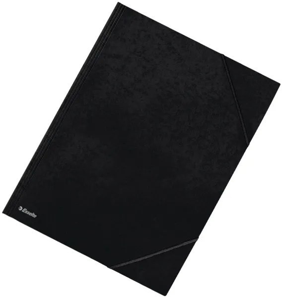 Esselte 3-flik elastisk mapp Kartong svart A3 200 ark