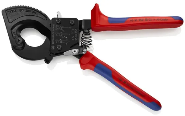 Knipex kabelsax (spärrsystem) svartlackerad, med flerkomponentshandtag 250 mm