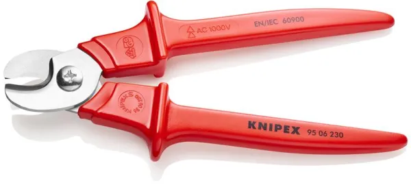 Knipex kabelsax, handtag formsprutad plast, isolerad, formsprutad plast, VDE-testad 230 mm