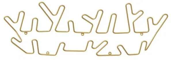 Maze Crown Kroklist Stor Ockergul