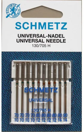 Schmetz Symaskinsnålar Universal 130/705H Str. 70-90 - 10 st